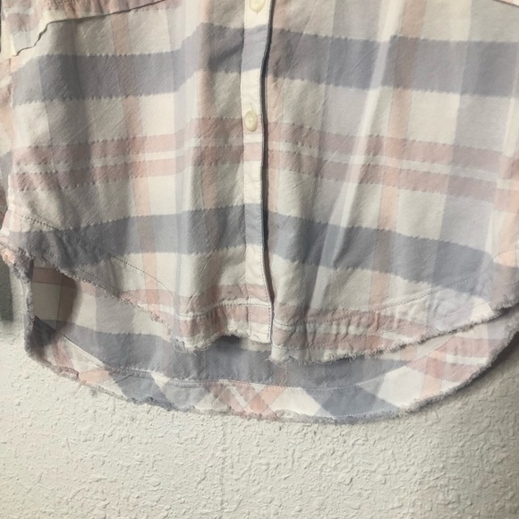Free People Loveland Plaid Button Down Shirt Small - Picture 8 of 10